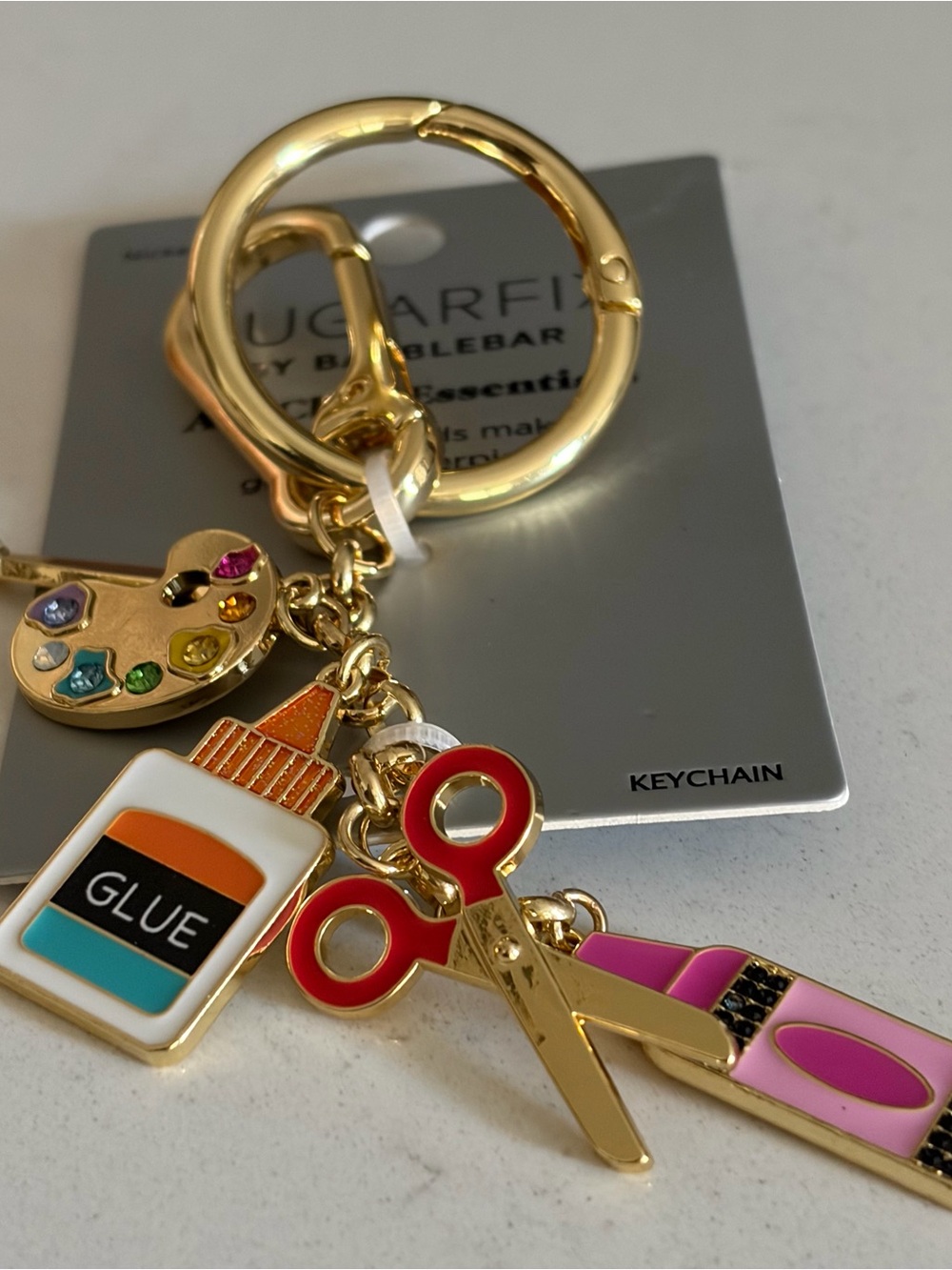 SugarFix by BaubleBar School Craft Tool Charms Keychain